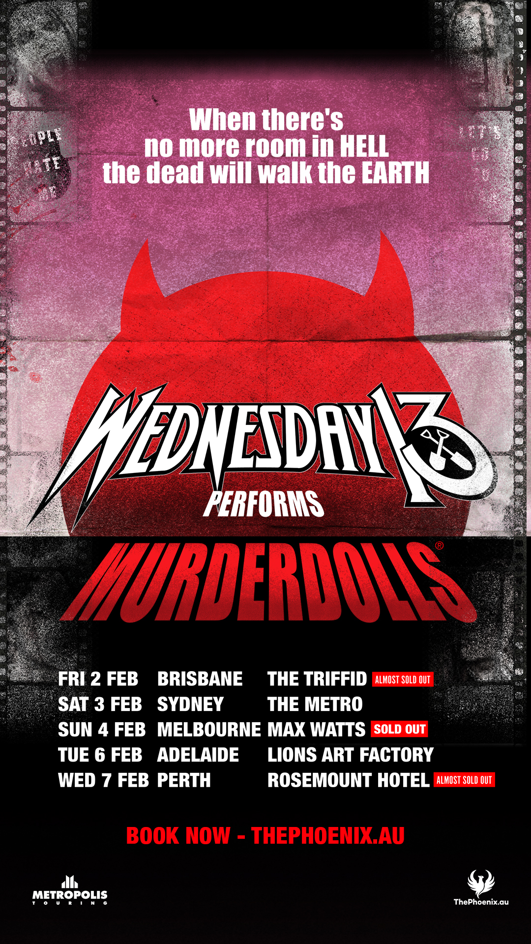 WEDNESDAY 13 perform MURDERDOLLS